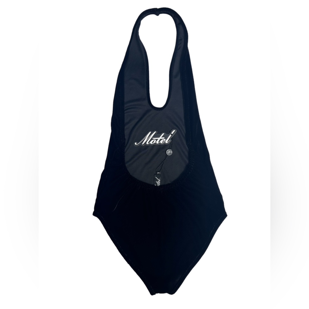 MOTEL Black Velvet Bodysuit Size:S - Picture 3 of 5